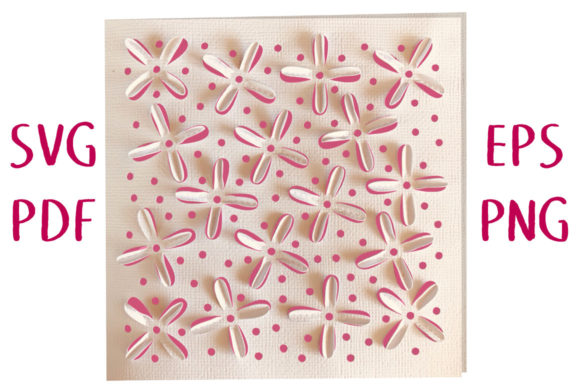 3D Clematis Blossom Card: A 3D SVG for Shapes