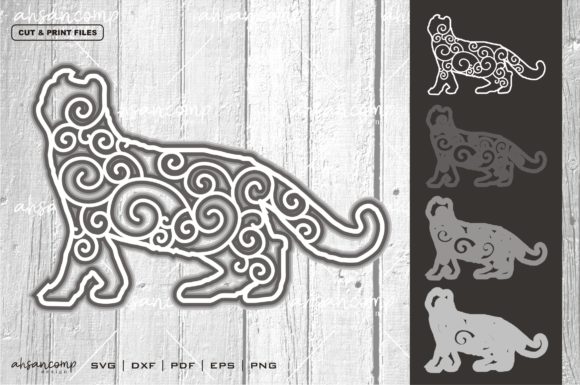 Cat 14 Vector 3D Layered: Perfect for Shadow Boxes & 3D SVG