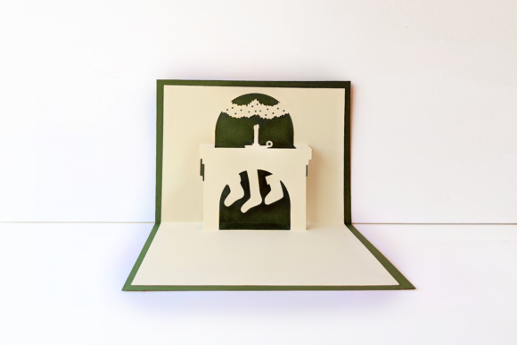 Christmas Fireplace Pop Up Card: A 3D SVG Review