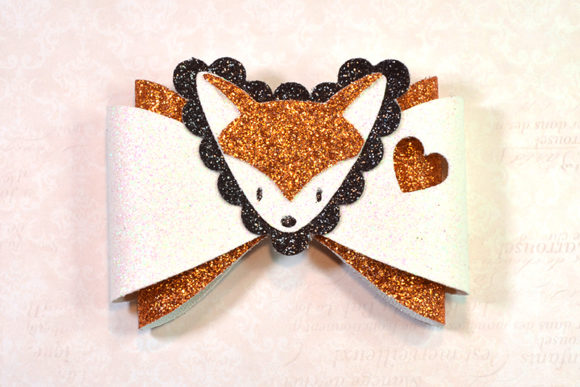 Fox Bow Template: 3D SVG Shapes for Branding