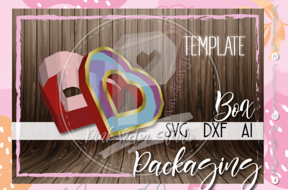 💟Heart Box II💟: A 3D SVG Shape for Sellers