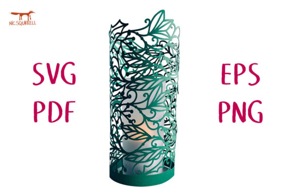 Holly and Ivy Papercut Lantern: 3D SVG Shapes Review