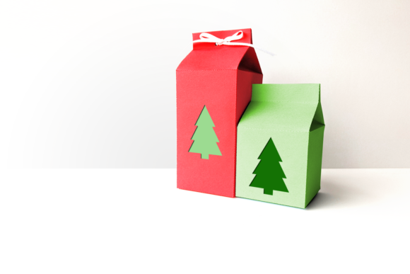 Milk Carton Boxes and Christmas Tree SVG Review