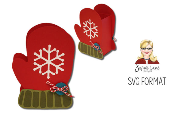 Mitten Box: A Festive 3D SVG for Christmas Branding