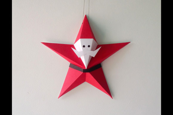 Papercraft Star Santa: A 3D SVG Christmas Asset Review