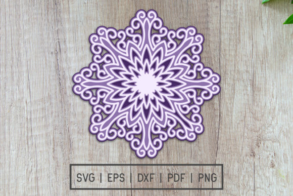 Review: 3d Layered Mandala Cut File for Embroidery