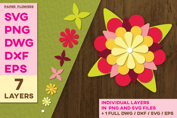 Review: 3D Paper Cut Flowers Template for Embroidery
