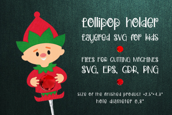 Review: 3D SVG Christmas Elf Lollipop Holder Template