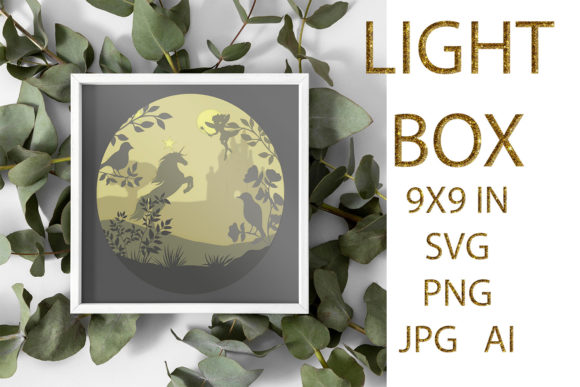 Review: 3D SVG Unicorn for Shadow Boxes