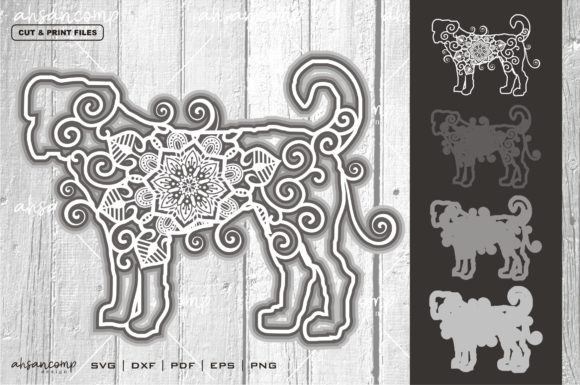Review: Dog Mandala Vector 6 SVG Multilayer for Embroidery