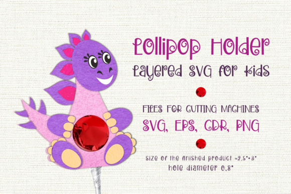 Review: Stegosaurus 3D SVG Shapes for Lollipop Holders