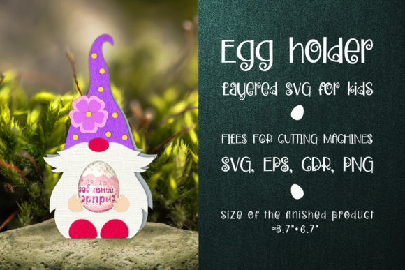 Spring Gnome: 3D SVG Shapes for Easter Projects