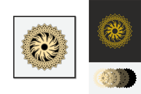 Sun Flower Multilayer: A Bold Mandala for Modern Stitching